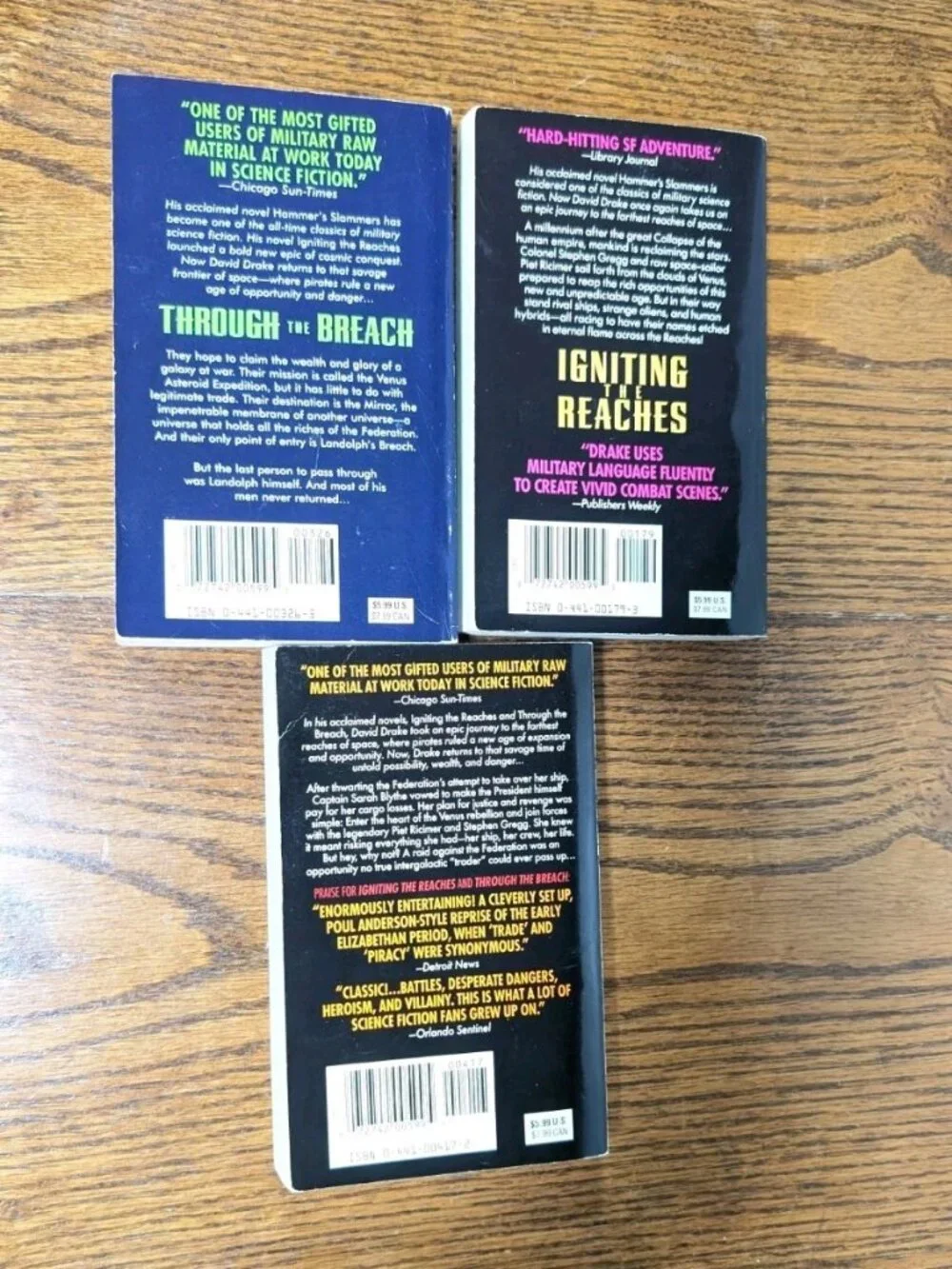 David Drake THE REACHES TRILOGY: Igniting Reaches, Through Breach, Fireships